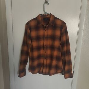 Lucky brand burnt orange flannel